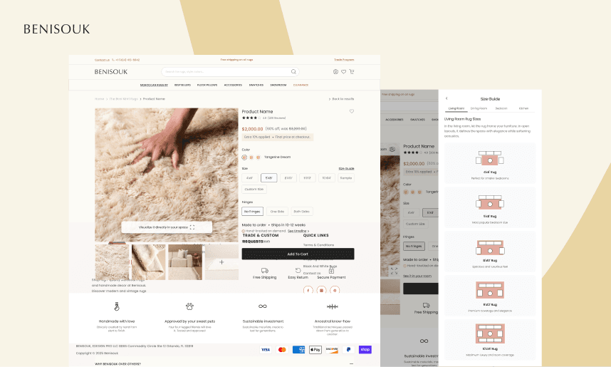 Benisouk Authentic Moroccan Rug image 1